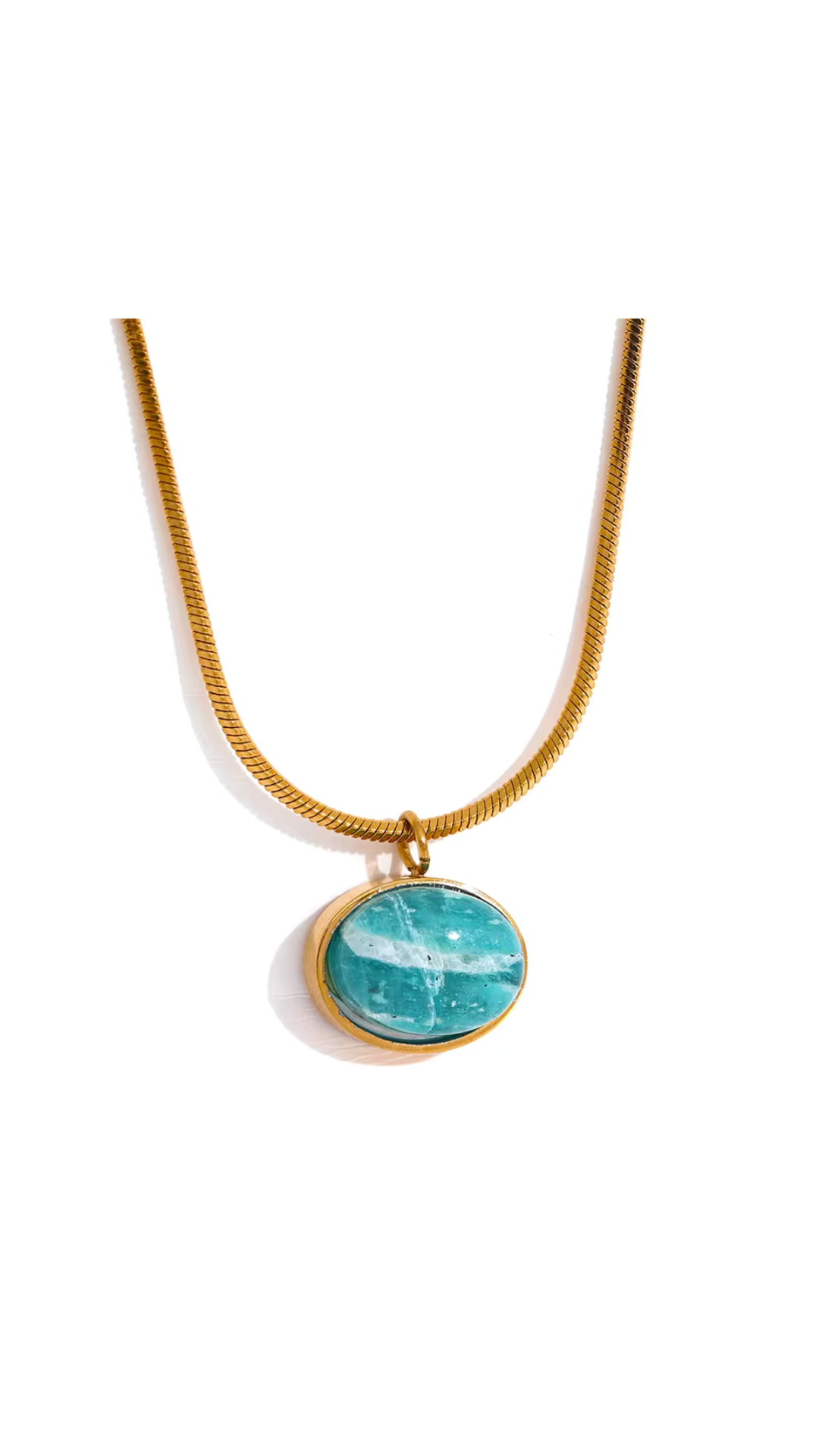 Colar Manilia - Opal Azul