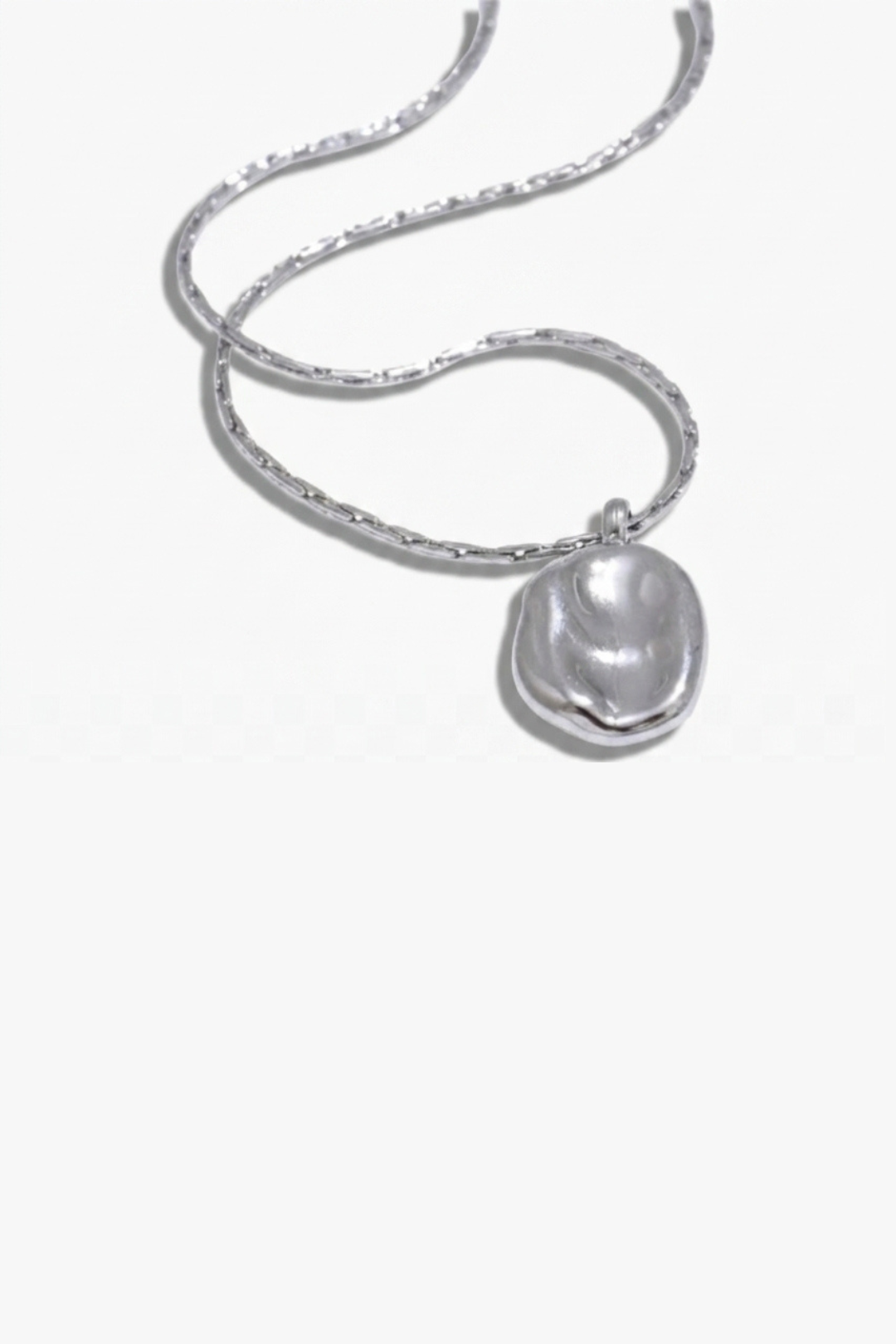 Colar Feminino Medalhão Orgânico Banhado a Ouro 18k Hipoalergênico