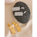 Brinco Retangular Martelado Imperiale