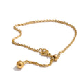 Pulsera Ajustable de Cadena con Esfera Colgante