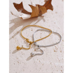 Pulsera Ajustable de Cadena con Esfera Colgante