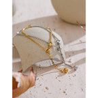 Pulsera Ajustable de Cadena con Esfera Colgante