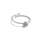 Brazalete Abierto con Flor de Circones